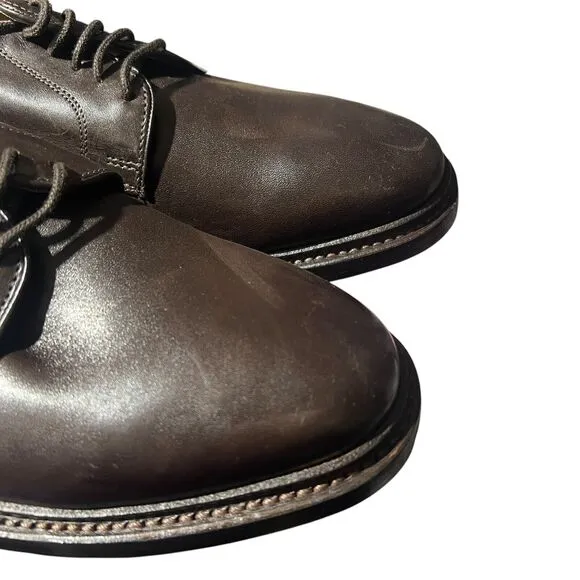 J CREW Shoes Mens 10 Ludlow Derbys Dark Brown Leather Lace Up $248 AH880