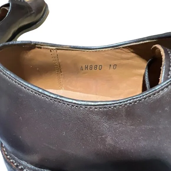 J CREW Shoes Mens 10 Ludlow Derbys Dark Brown Leather Lace Up $248 AH880