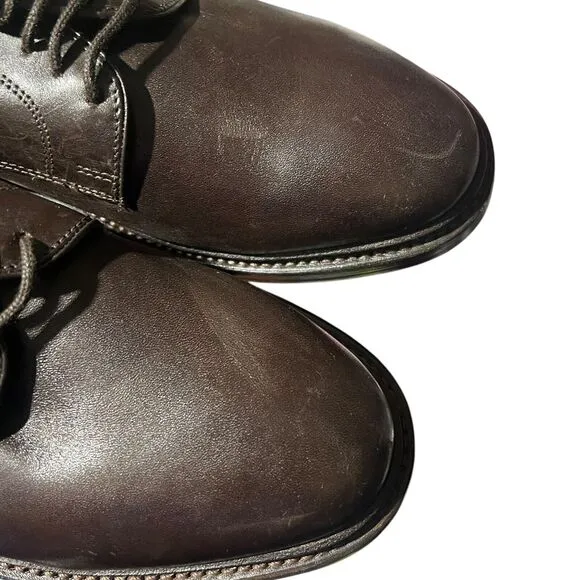J CREW Shoes Mens 10 Ludlow Derbys Dark Brown Leather Lace Up $248 AH880