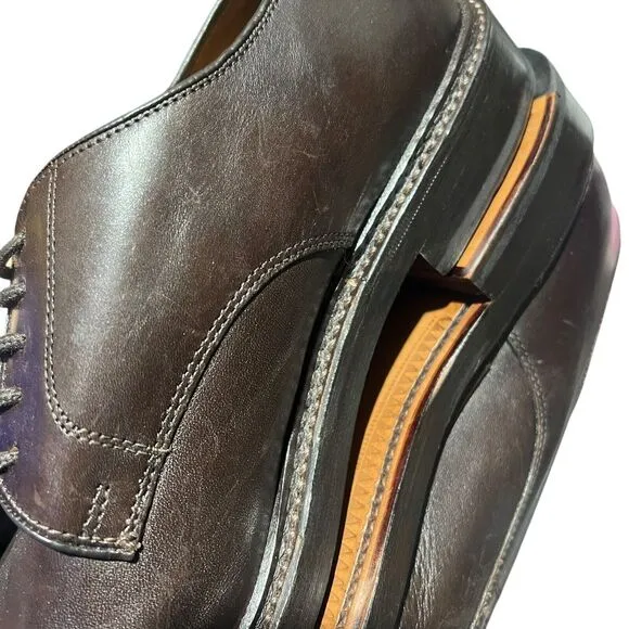 J CREW Shoes Mens 10 Ludlow Derbys Dark Brown Leather Lace Up $248 AH880