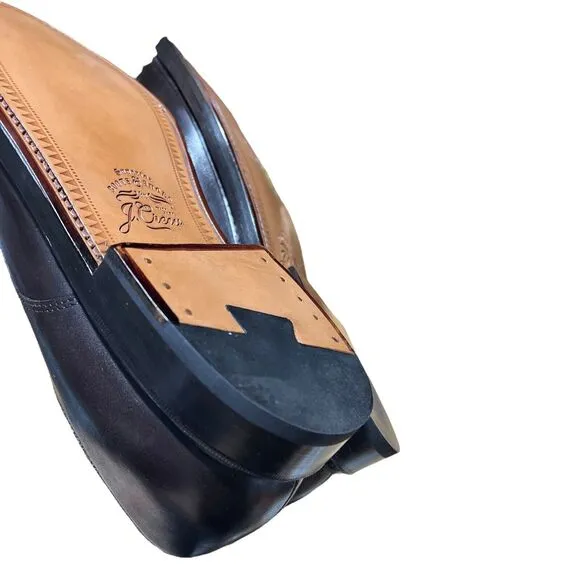 J CREW Shoes Mens 10 Ludlow Derbys Dark Brown Leather Lace Up $248 AH880