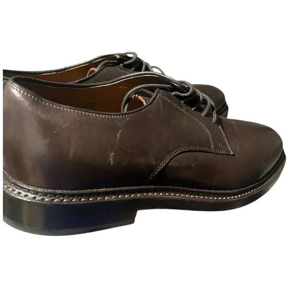 J CREW Shoes Mens 10 Ludlow Derbys Dark Brown Leather Lace Up $248 AH880