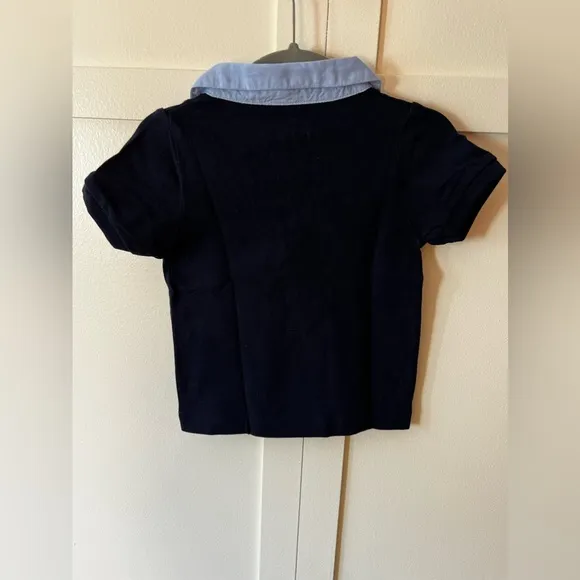 Jacadi Paris Kids Baby Infant Toddler Boy Collared Polo Shirt‎ Size 12 Months