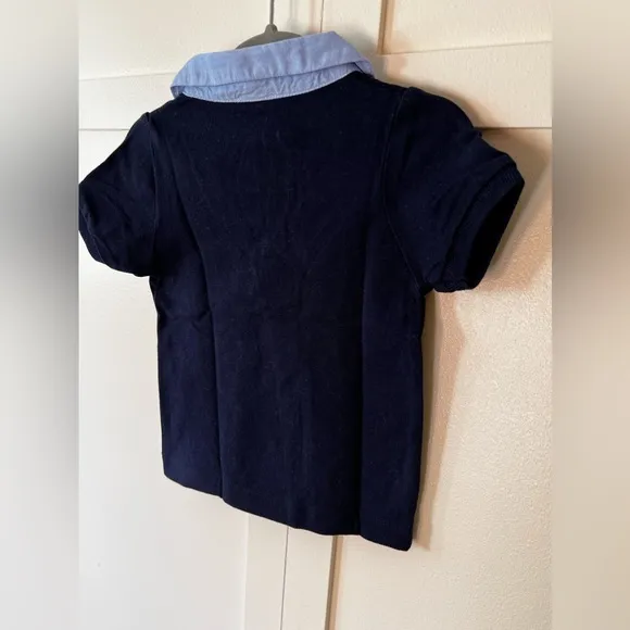 Jacadi Paris Kids Baby Infant Toddler Boy Collared Polo Shirt‎ Size 12 Months