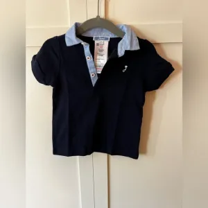 Jacadi Paris Kids Baby Infant Toddler Boy Collared Polo Shirt‎ Size 12 Months
