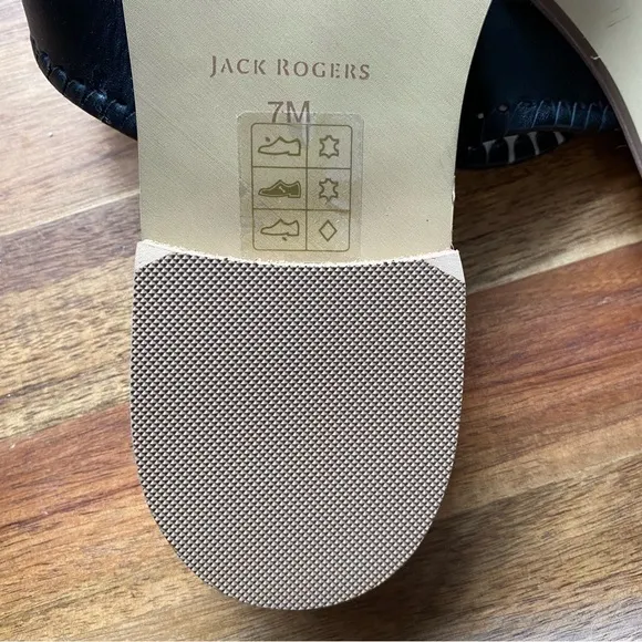 Jack Rogers Leather Slide Sandals - Caroline NWOT
