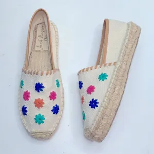 Jack Rogers Palmer Espadrille Slip-ons Embellished Shoes  S-163 Sz 10