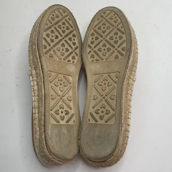 Jack Rogers Palmer Espadrille Slip-ons Embellished Shoes  S-163 Sz 10