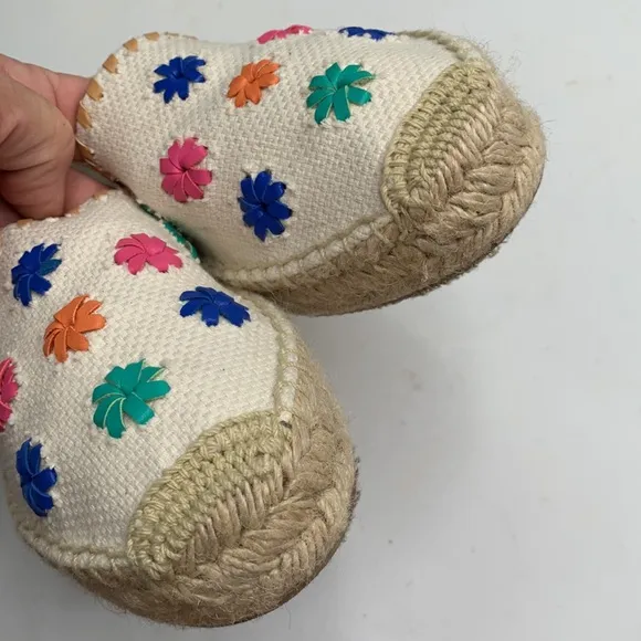 Jack Rogers Palmer Espadrille Slip-ons Embellished Shoes  S-163 Sz 10