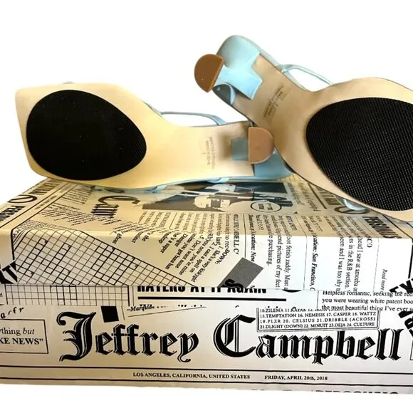 Jeffrey Campbell Blue Crystal Flower Sandal (NEW w/BOX)