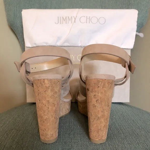 Jimmy Choo Aleili Suede Platform Sandals