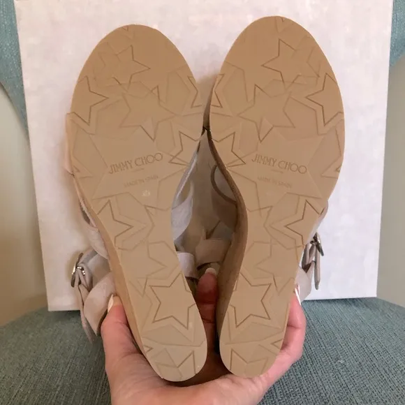 Jimmy Choo Aleili Suede Platform Sandals
