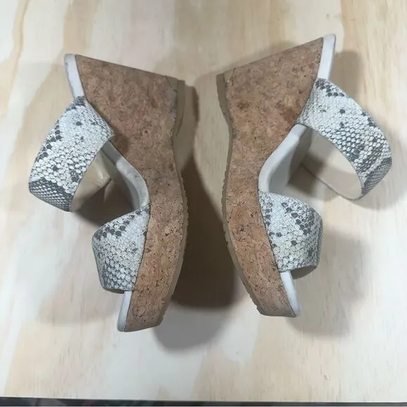 Jimmy Choo Animal Print Wedge Sandals Women’s Size 7