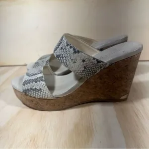 Jimmy Choo Animal Print Wedge Sandals Women’s Size 7