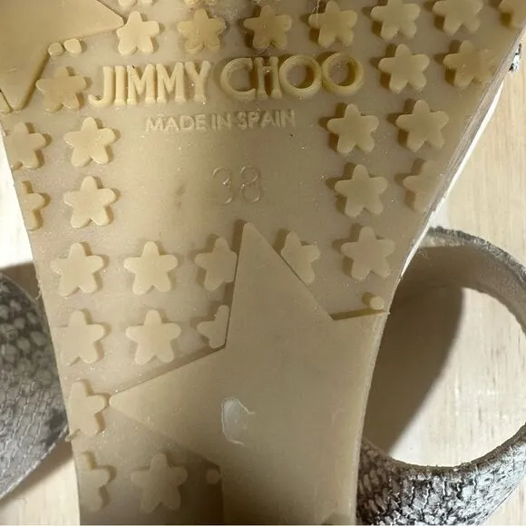 Jimmy Choo Animal Print Wedge Sandals Women’s Size 7