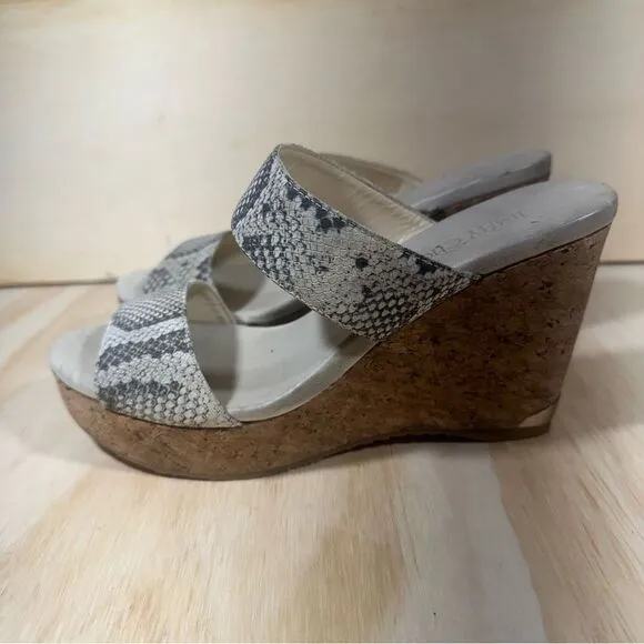 Jimmy Choo Animal Print Wedge Sandals Women’s Size 7