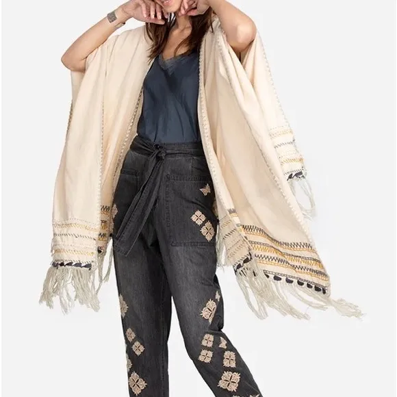 JOHNNY WAS Aro Poncho Wrap