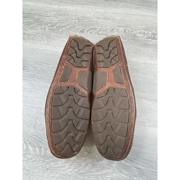 Johnston &amp; Murphy 25-246 Mens Loafer  Brown Leather Horsebit Slip On  Shoes 9M