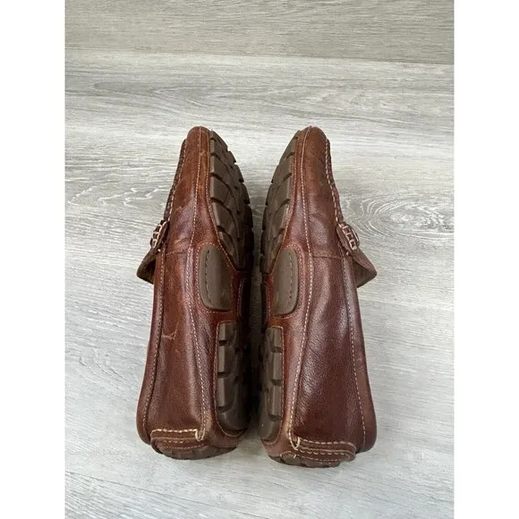 Johnston &amp; Murphy 25-246 Mens Loafer  Brown Leather Horsebit Slip On  Shoes 9M
