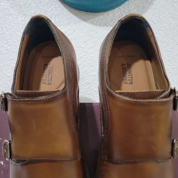 Johnston &amp; Murphy® Danridge Double Monk Men’s Work Shoes | 10.5| NIB