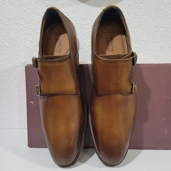 Johnston &amp; Murphy® Danridge Double Monk Men’s Work Shoes | 10.5| NIB