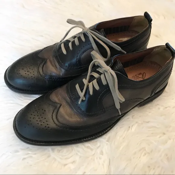 Johnston &amp; Murphy J&amp;M 1850 black leather‎ loafers