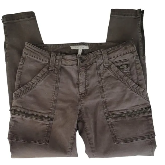 Joie Park Skinny Leg Pants Green 27