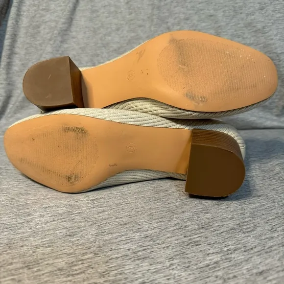 JOIE x Revolve Neely Block Heel Bootie, Ivory, Size 9, EUC