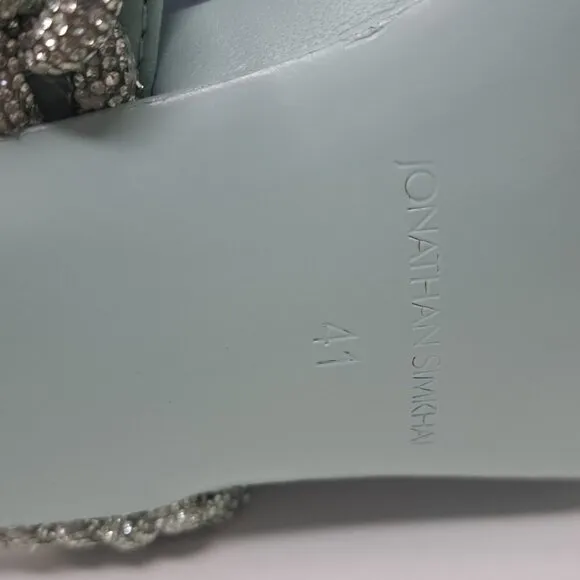 Jonathan Simkhai Women's Walker Crystal Rope Heeled Sandals Size 11 US / 41 EU