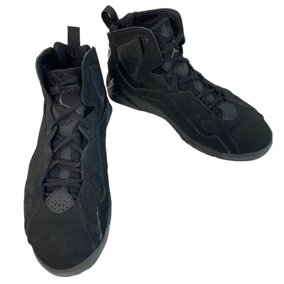 Jordan True Flight Basketball Shoes Size 9.5 Black 3429649013 Suede Mid 7316