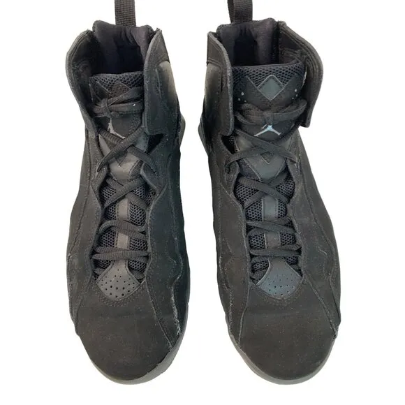 Jordan True Flight Basketball Shoes Size 9.5 Black 3429649013 Suede Mid 7316