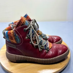 Josef Seibel Maren 06 Hibiscus US 6.5 EU 37 Red Ankle Boots Comfort