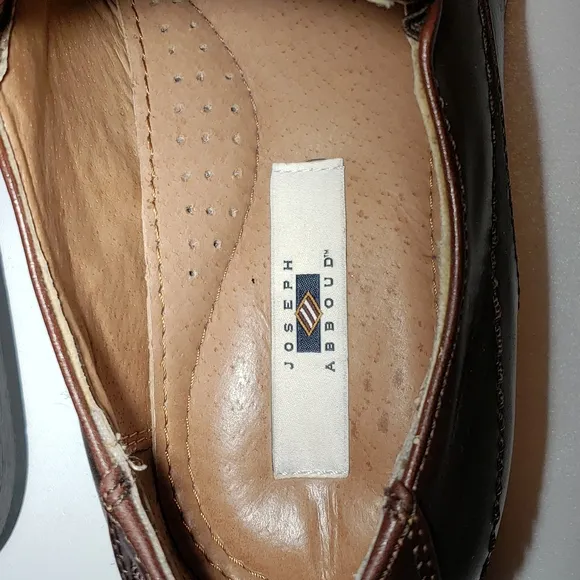 Joseph Abboud mens, Genuine leather dress shoes, brown,black,size 9.5