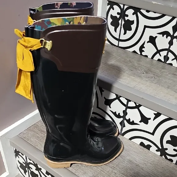 Joules Black Women's Rain Boots