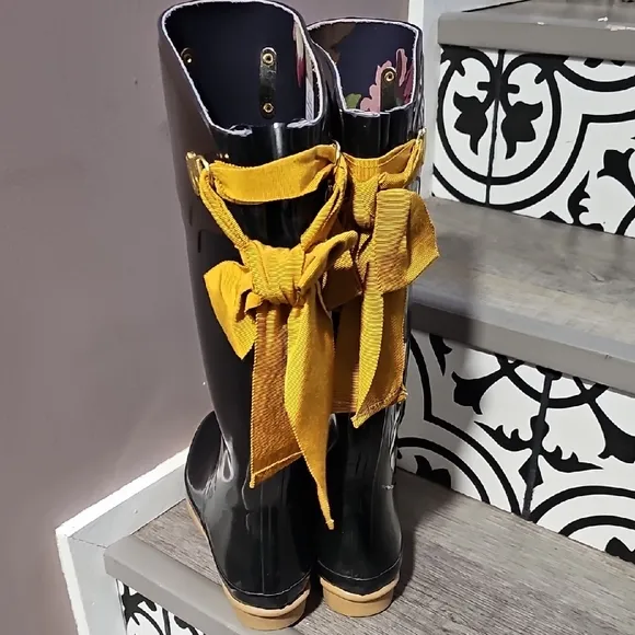 Joules Black Women's Rain Boots
