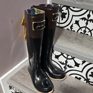 Joules Black Women's Rain Boots