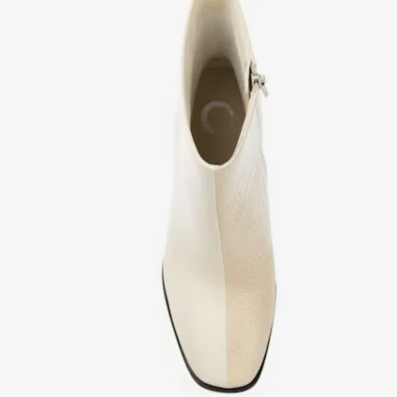 Journee Collection Women's January Tru Comfort Foam Booties Size 12 NWB Ivory