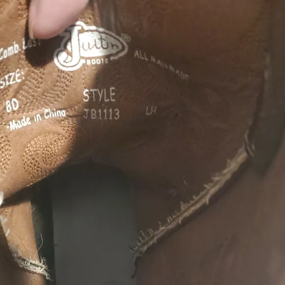 Justin Mens Boots JB1113 12&quot; HINTON BROWN