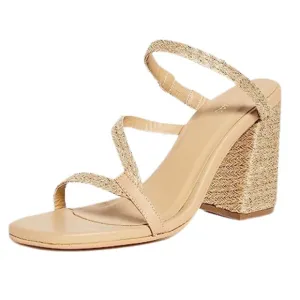 KAANAS • Bali Naked Yute Heels Strappy Sandals Shoes Includes Box