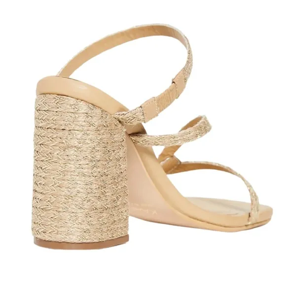 KAANAS • Bali Naked Yute Heels Strappy Sandals Shoes Includes Box