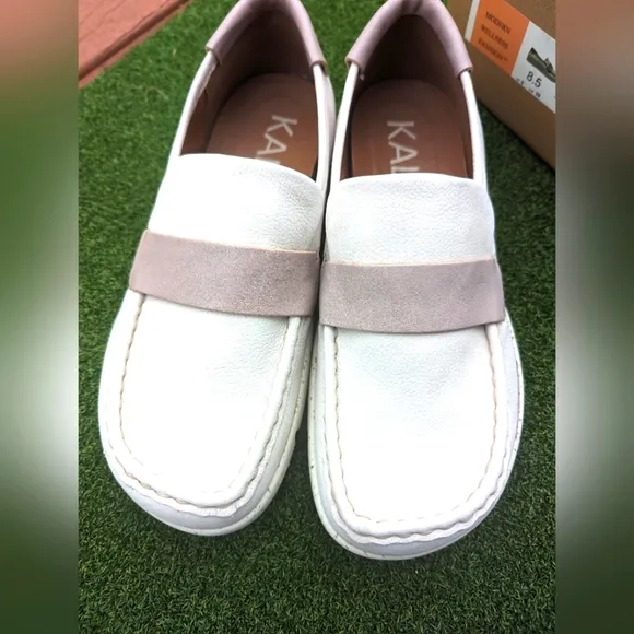 kalso earth shoes 8.5 womens DABB nubuck Chalk‎ White slip on new in box