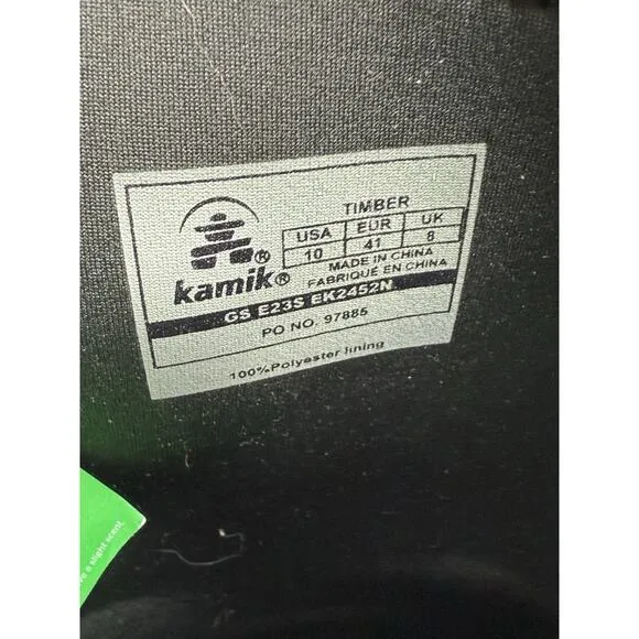 Kamik Women's TIMBER Weather Boots Size 10 - Green