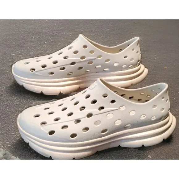 Kane Footwear Revive Recovery Shoes Mens 9 Womens 11 Gray Pink Cushion Slip On