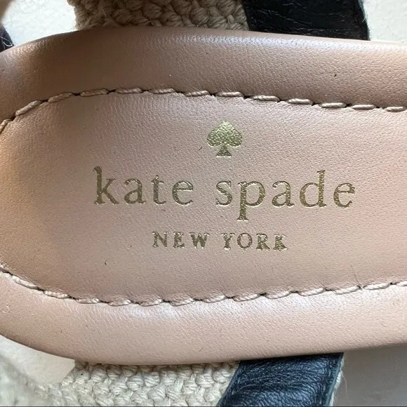 Kate Spade New York Espadrille Wedge Heeled Sandals Ankle Strap Women’s 8 New
