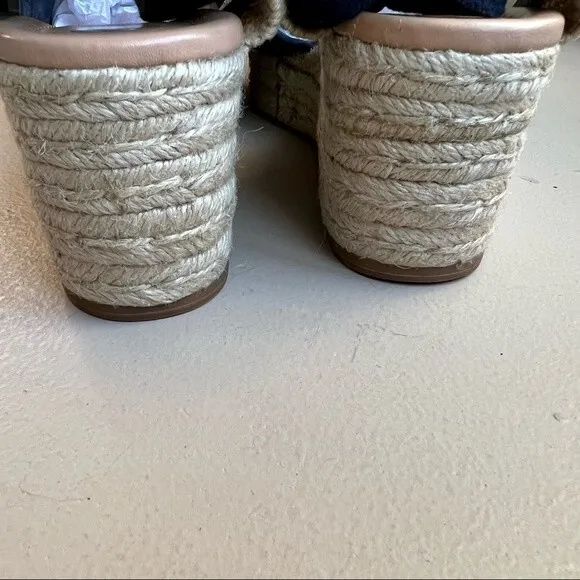 Kate Spade New York Espadrille Wedge Heeled Sandals Ankle Strap Women’s 8 New