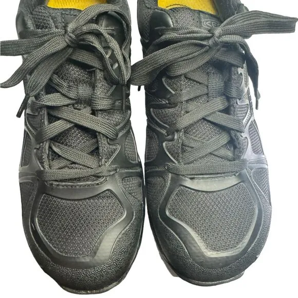 KEEN ASTM F2413-11 Steel Toe Men's Mesh Black Work Shoes Sneakers US 10