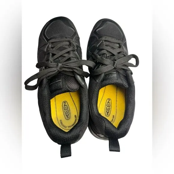 KEEN ASTM F2413-11 Steel Toe Men's Mesh Black Work Shoes Sneakers US 10