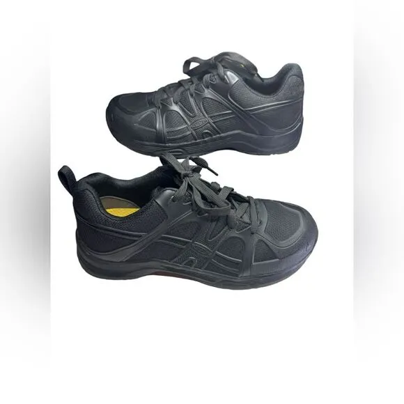 KEEN ASTM F2413-11 Steel Toe Men's Mesh Black Work Shoes Sneakers US 10