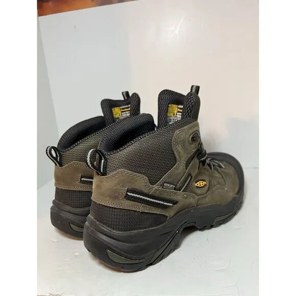 Keen Boots Mens 11 Brown Steel Toe Braddock Mid Work Utility Shoes Waterproof