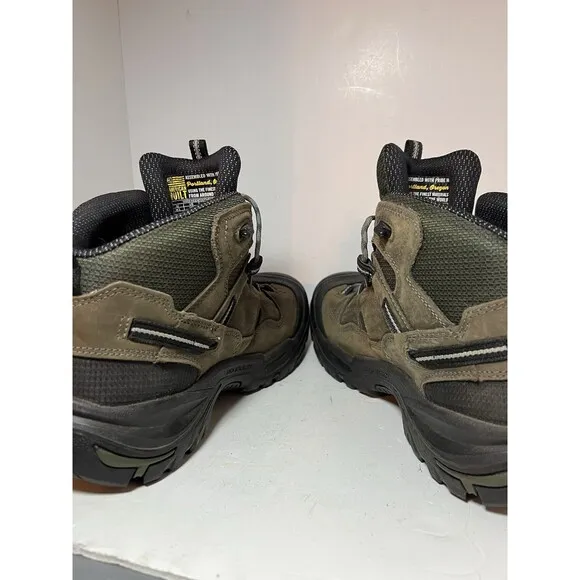 Keen Boots Mens 11 Brown Steel Toe Braddock Mid Work Utility Shoes Waterproof